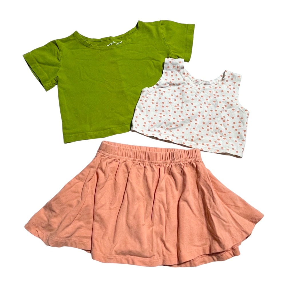 June & January toddler girl 3 piece outfit bundle 2T
